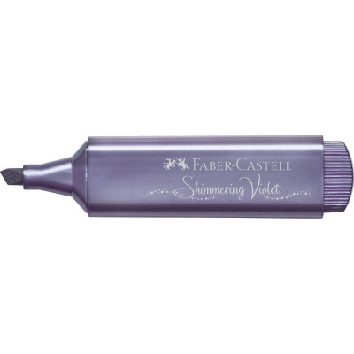 Textmarker Faber &amp;ndash; Castell 1546, Violet Metalizat, Rechizite Scolare, Textmarker Pigmentat, Accesorii pentru Birou, Marker Metalizat Violet, Textmarke foto