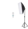 Softbox cu trepied reglabil 200 cm, bec 85W, Dactylion