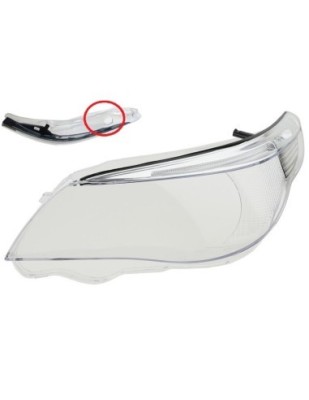 Sticla far stanga pentru BMW Seria 5 E60/E61 far Xenon cu adaptiv (2004-2007) foto