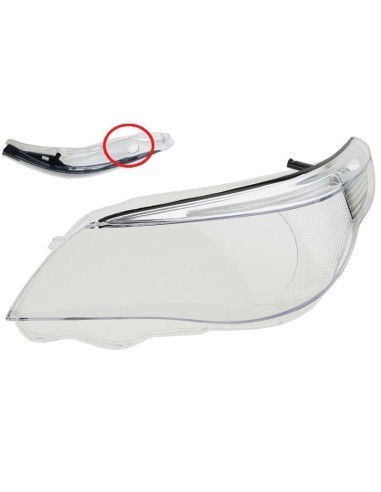 Sticla far stanga pentru BMW Seria 5 E60/E61 far Xenon cu adaptiv (2004-2007)