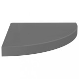Cumpara ieftin Raft coltar de perete, gri extralucios, 35 x 35 x 3,8 cm, MDF