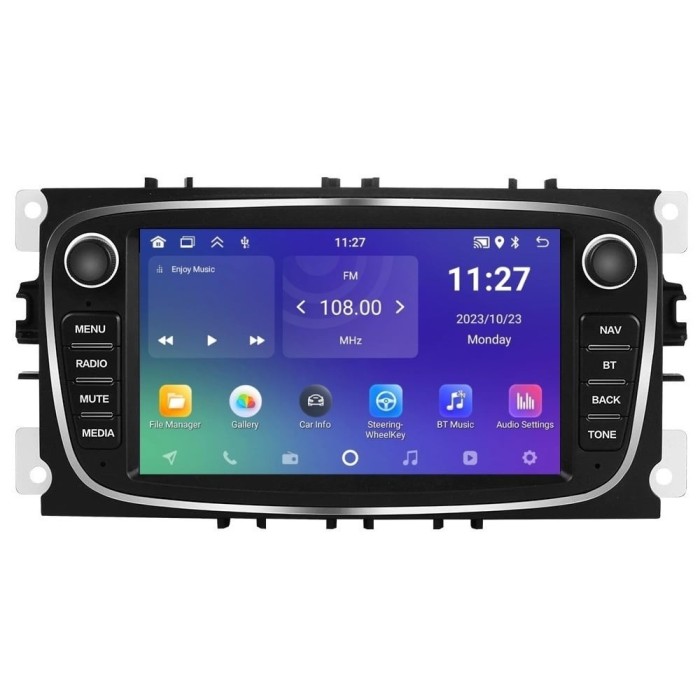 Navigatie dedicata cu Android Ford S-Max 2007 - 2014, negru, 2GB RAM, Radio GPS