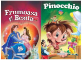 2 Povești: Frumoasa și Bestia și Pinocchio - Hardcover - *** - Girasol