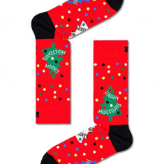 Happy Socks sosete Happy Holidays Sock culoarea rosu