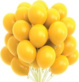 Set 25 Baloane Latex Galbene, 30cm, Ropet - Baloane Petrecere Aniversare, Nunta, Botez - Decoratiuni Evenimente Speciale