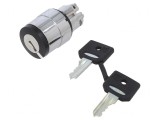 Comutator rotativ cu cheie 22mm negru