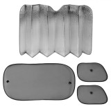 Set 4 x Parasolar auto cu ventuze, Parbriz, Geam Spate si Lateral