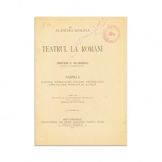 Dimitrie C. Ollănescu, Teatrul la Români, 1897, trei volume colligate