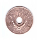 Moneda Africa de est 10 cents/centi 1952, stare buna, cu pete, curata