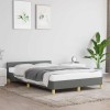 VidaXL Cadru de pat fără saltea, gri &icirc;nchis, 120x200 cm, textil 347400