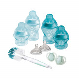 Set de pornire biberoane nou-nascut pentru +0 luni Closer to Nature Albastru, Tomme Tippee, Tommee Tippee