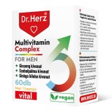 Capsule vegane Complex Multivitamine pentru barbati Dr Herz 60 buc