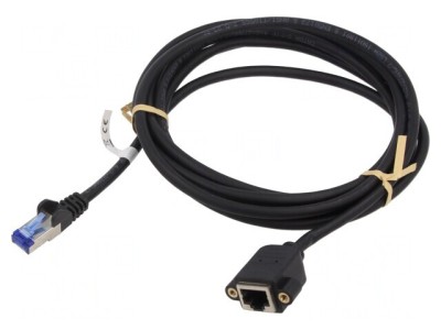 Prelungitor RJ45 S/FTP 3m Negru foto