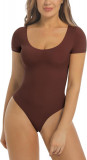 RX Body-Hugging T-shirt Bodysuit Topuri pentru femei Soft Cresw Neck Costume de, Oem