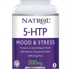 Supliment alimentar 5-HTP 200 mg Mood & Stress Natrol, 30 tablete, GNC