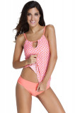 SW1442-52 Costum de baie stil tankini cu top colorat si chilot normal, XL