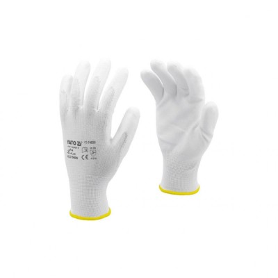 Manusi de protectie, nylon, alb, marimea 9 Yato YT-74699 foto