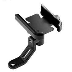 Suport de telefon pentru motocicleta/bicicleta/scuter, montare pe ghidon sau oglinda retrovizoare, reglabil, negru, FIXATO