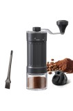 R&acirc;șniță manuală de cafea reglabilă extern, cu moară conică din ceramică de precizie contemporană, 40 de niveluri de reglare, potrivită pentru Aeropres