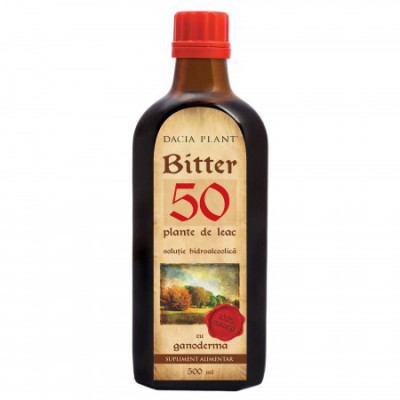 Bitter 50 Plante cu Ganoderma Dacia Plant 500ml foto