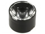 Lentilă LED Rotundă Transparentă PMMA 8-12&deg; &Oslash; 22mm