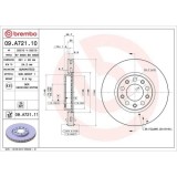 Set disc frana Alfa Romeo Giulietta (940) 04.10-12.20, Giulietta Box / Liftback (940) 04.11-12.20; Fiat 500x (334) 09.14-; Jeep Renegade Suv (Bu B1 B, BREMBO