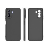 Husa pentru huawei huawei y90, flippy, liquid silicone, cu microfibra pe interior, protectie antisoc, negru