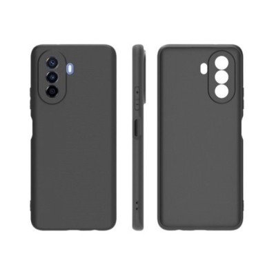 Husa pentru Huawei NOVA 10, Flippy, Liquid Silicone, cu Microfibra pe interior, Protectie Antisoc, Negru foto