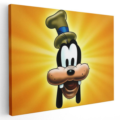 Tablou afis Goofy desene animate 2249 Tablou canvas pe panza CU RAMA 40x60 cm foto