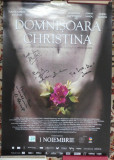 Afisul filmului Domnisoara Cristina , de Al. Maftei ,autografe actori si regizor