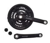 Angrenaj pedalier 3 foi MTB, otel, 42/34/24T, culoare negru Cod:AWR01601