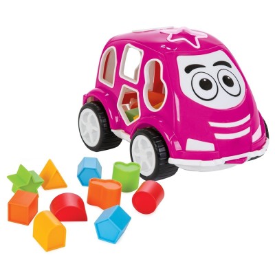 Jucarie cu sortator Pilsan Car pink foto