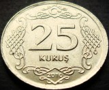 Cumpara ieftin Moneda 25 KURUS - TURCIA, anul 2010 * cod 2836 = A.UNC, Europa