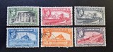 Gibraltar 1938-1951 Seria Uzuală Pictorială (Regele George al VI-lea) Valori Mic/Medii &frac12;d-6d (Lot de 6v) Ștampilat - A85, Stampilat