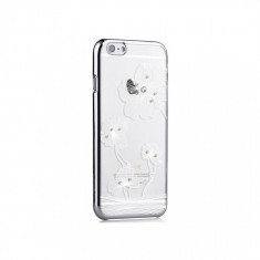 Husa APPLE iPhone 6\6S - Comma Crystal Flora (Argintiu)
