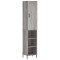 Dulap inalt, gri sonoma, 34,5x34x180 cm, lemn prelucrat