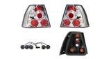 Set lampi spate, stopuri Vw Bora, 10.1998-11.2005, Sedan, montare spate, stanga+dreapta, transparent, argintiu; cu suport bec; Tuning, JUN YAN