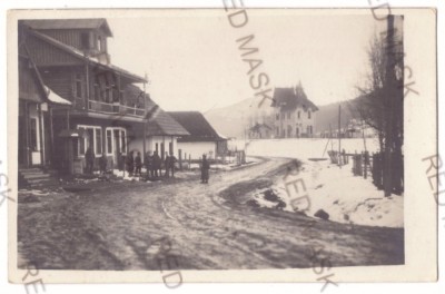 5040 - BRUSTUROASA, Bacau, ELIE RADU, Railway Station - real PHOTO - unused 1918 foto