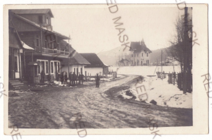 5040 - BRUSTUROASA, Bacau, ELIE RADU, Railway Station - real PHOTO - unused 1918