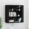 vidaXL Dulap de perete, negru, 80x33x80 cm, lemn prelucrat 816593