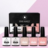 Cumpara ieftin Set de lac de gel Ceramic - 01 Simplicity, 5x10ml, ENII NAILS
