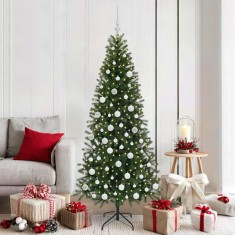 vidaXL Brad de Crăciun artificial cu 300 LED Verde 180 cm PE și PVC 3397357