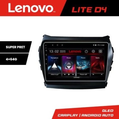 Navigatie Hyundai Santa Fe IX45 2012-2017 Lenovo Kit-209 4+64 GB Android Waze USB Navigatie Internet Youtube Radio CarStore Technology foto