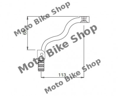 MBS Pedala schimbator KTM EXC 250/300, Cod Produs: 7712BU foto