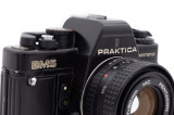 Aparat foto film Praktica BMS cu obiectiv Pentacon Prakticar 50mm 1.8