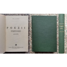 Poezii Editie Definitiva Ingrijita De Serban Cioculescu (lega - St. O. Iosif , D670
