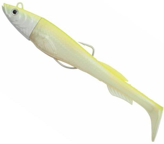 Swimbait Berkley PowerBait Power Sardine, White Chartreuse, 40g, 15cm, 3buc/pac