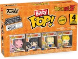 Set 4 figurine - Funko Bitty Pop! Dragon Ball Z: Majin Buu, Vegito, Majin Vegeta, Super Saiyan 3 Goku | Funko