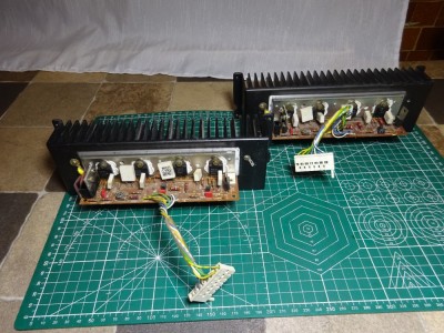 Kit amplificator audio vintage /Philips BDV93/BDV94 +radiator aluminiu/set 2 bucati foto
