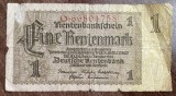 B11 51 - Bancnota foarte veche - Germania - 1 rentenmark 1937